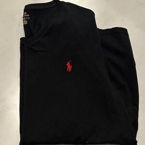 Polo by Ralph Lauren Black Long Sleeve with Red Emblem